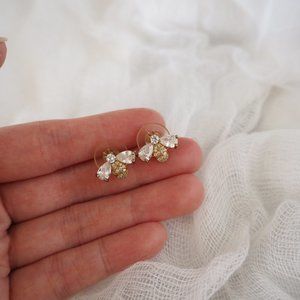 BOGO Bee stud earrings 925 sterling silver post